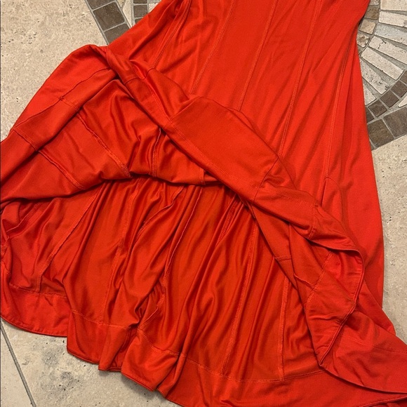 Maeve Vibrant Red Sleeveless Midi Dress from Urban Outfitters - Picture 5 of 10